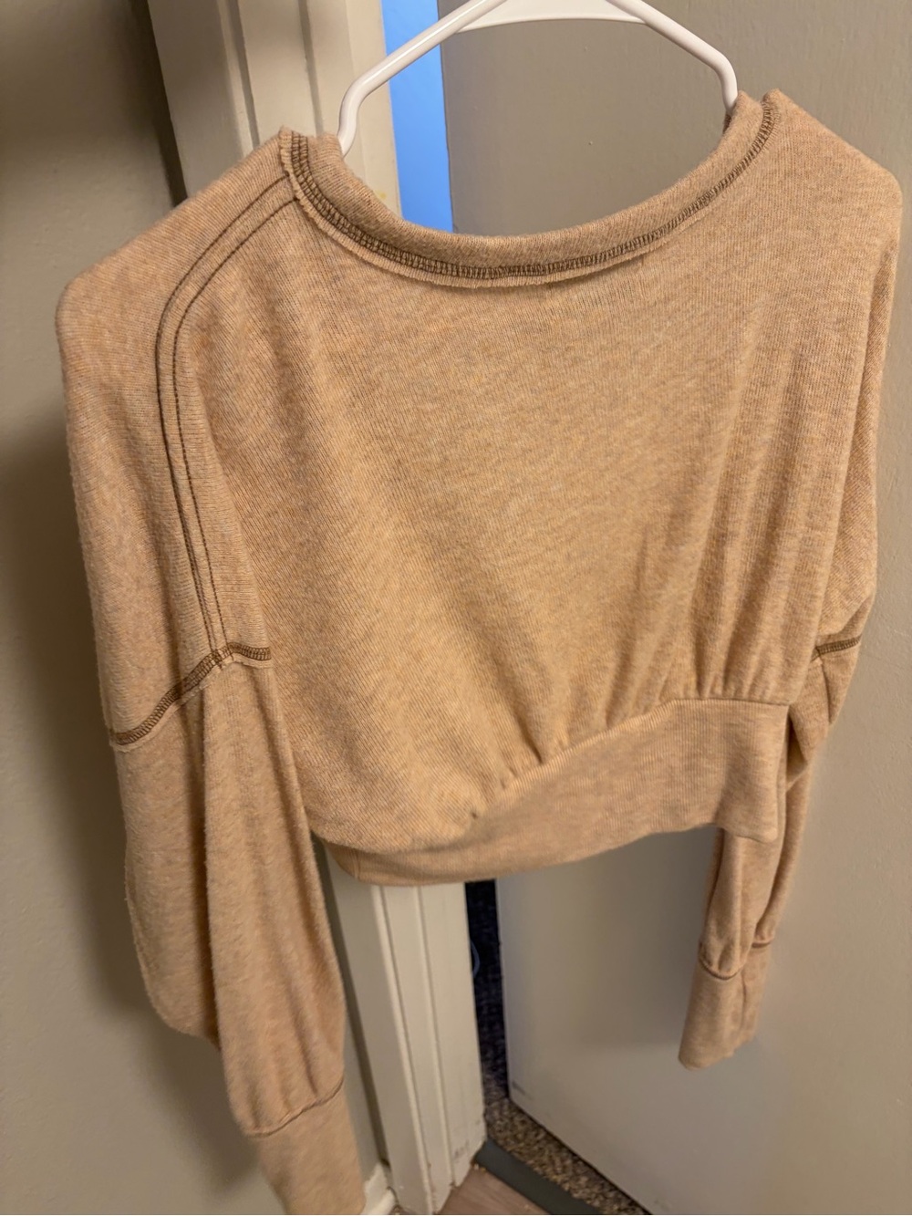 Urban Outfitters Sandstone Cropped Button-Up Cardigan - Picture 8 of 9